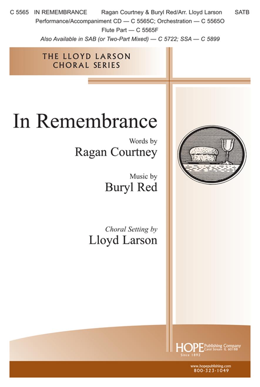 In Remembrance - SATB Cover Image
