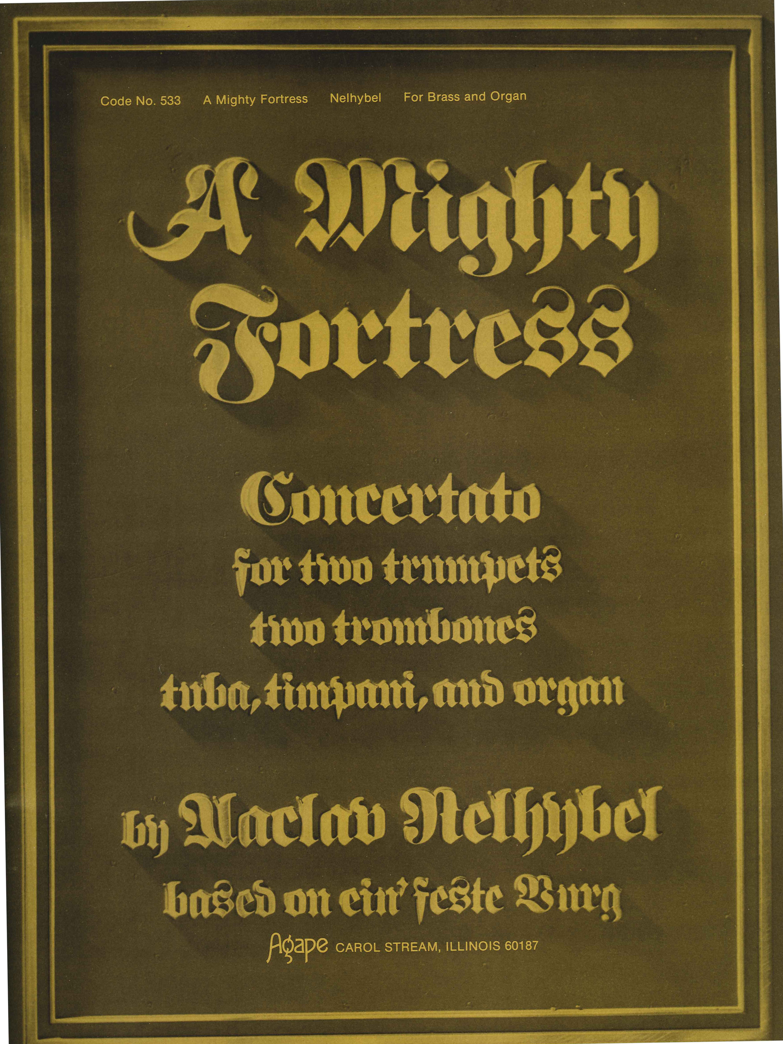 Mighty Fortress A - (Nelhybel) Brass Cover Image