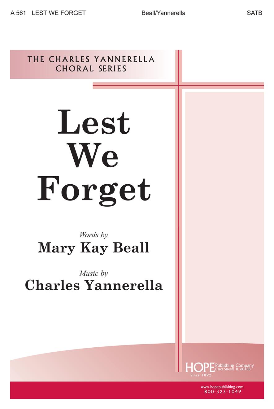 Lest We Forget - SATB Cover Image