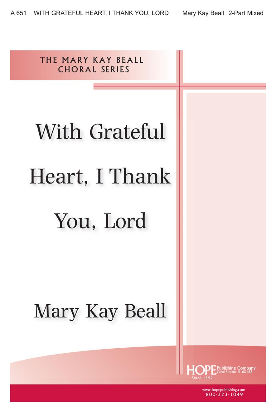 With Grateful Heart I Thank You Lord - Two-Part Cover Image