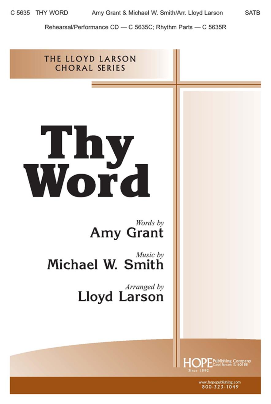 Thy Word - Arr. Larson - SATB Cover Image