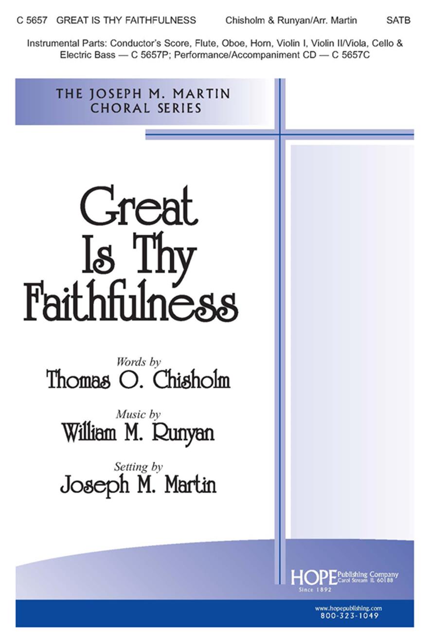 Great Is Thy Faithfulness - SATB Cover Image