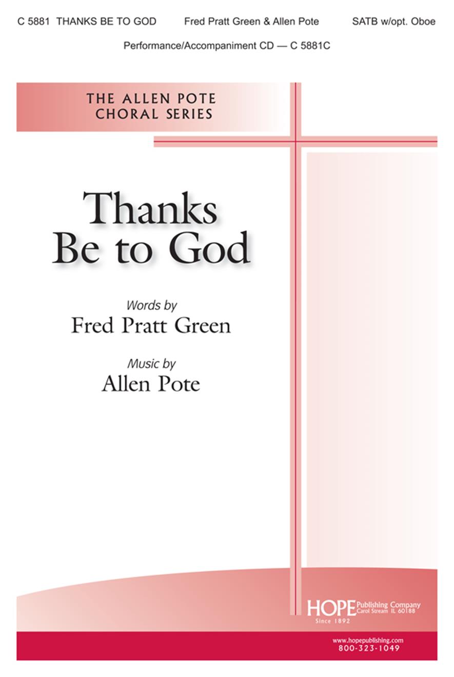 Thanks Be to God - SATB w-opt. Oboe (included) Cover Image