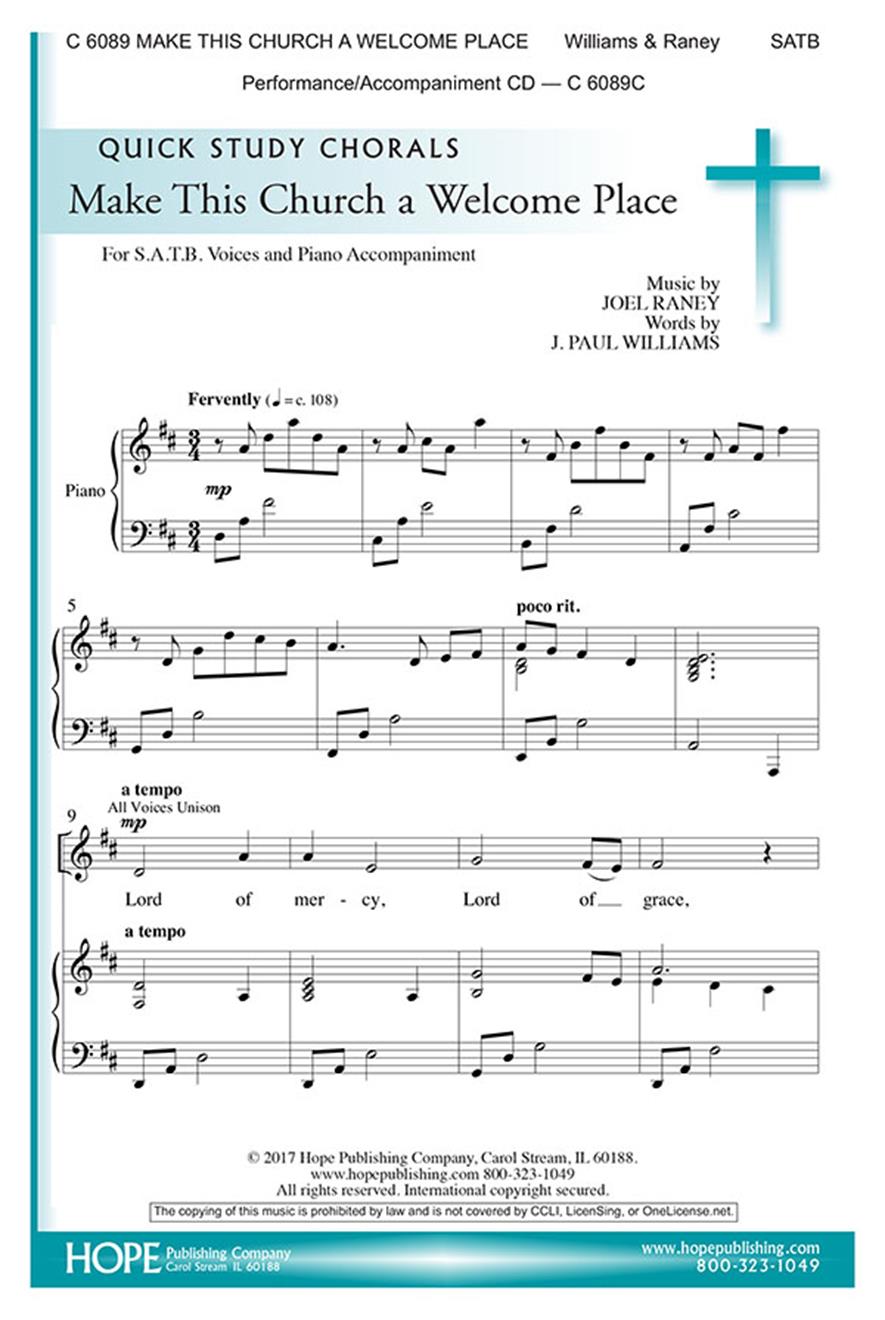 Make This Church a Welcome Place - SATB Cover Image