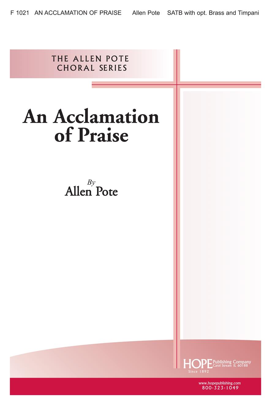Acclamation of Praise An - SATB Cover Image