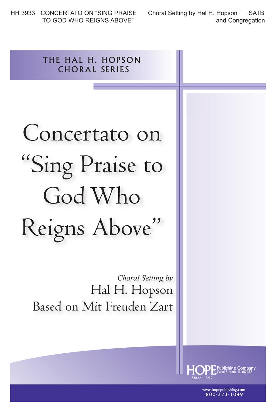 Concertato on "Sing Praise to God Who Reigns Above" - SATB Cover Image