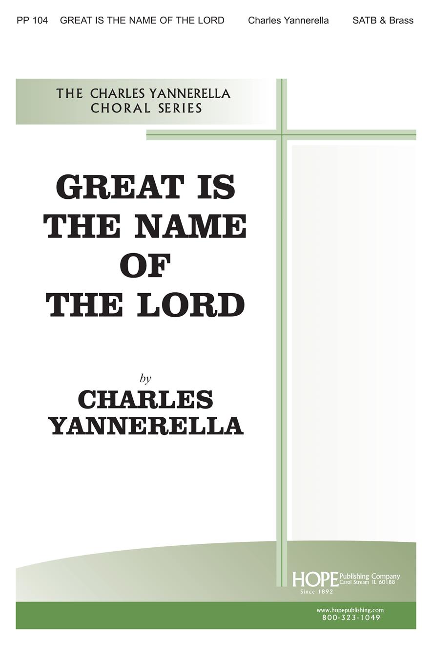 Great Is the Name of the Lord - SATB and Brass Cover Image