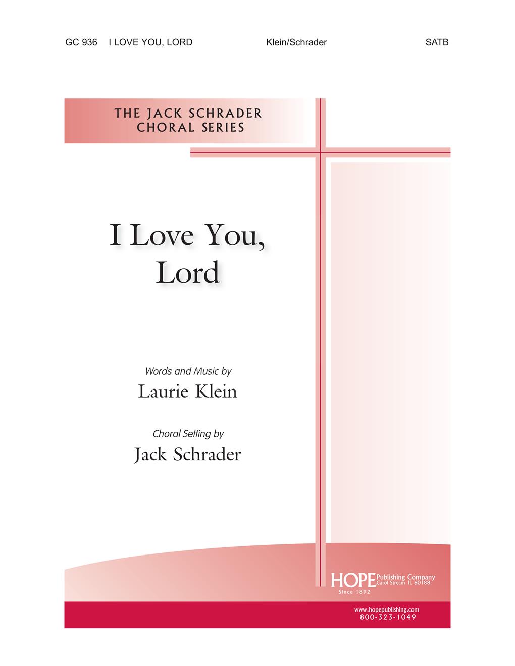I Love You Lord - SATB Cover Image