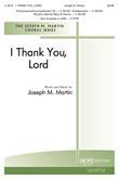 I Thank You Lord - SATB Cover Image