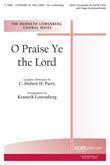 O Praise Ye the Lord - SATB Cover Image