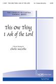 This One Thing I Ask of the Lord - SATB-Digital Download