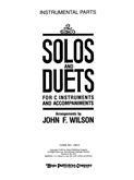 Solos and Duets C Ins, Vol. 1 Instr. Part Only-Digital Download