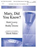 Mary Did You Know - 2-3 oct. Cover Image