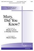 Mary Did You Know - SATB Cover Image