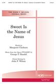Sweet Is the Name of Jesus - Unison Cover Image