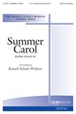Summer Carol - SAB Cover Image