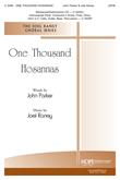 One Thousand Hosannas - SATB Cover Image