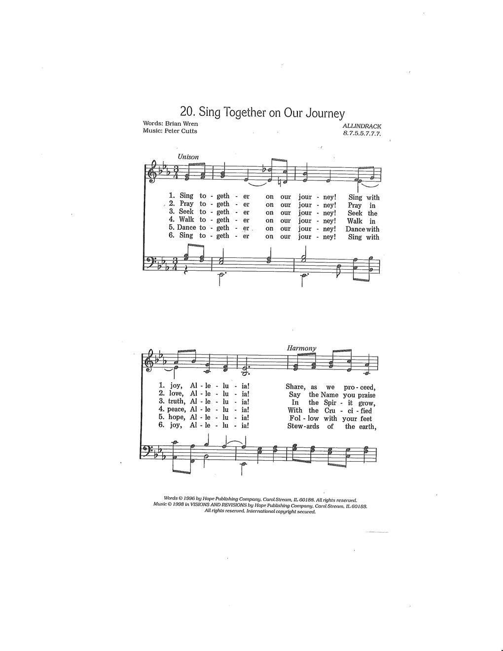 Sing Together on Our Journey Cover Image
