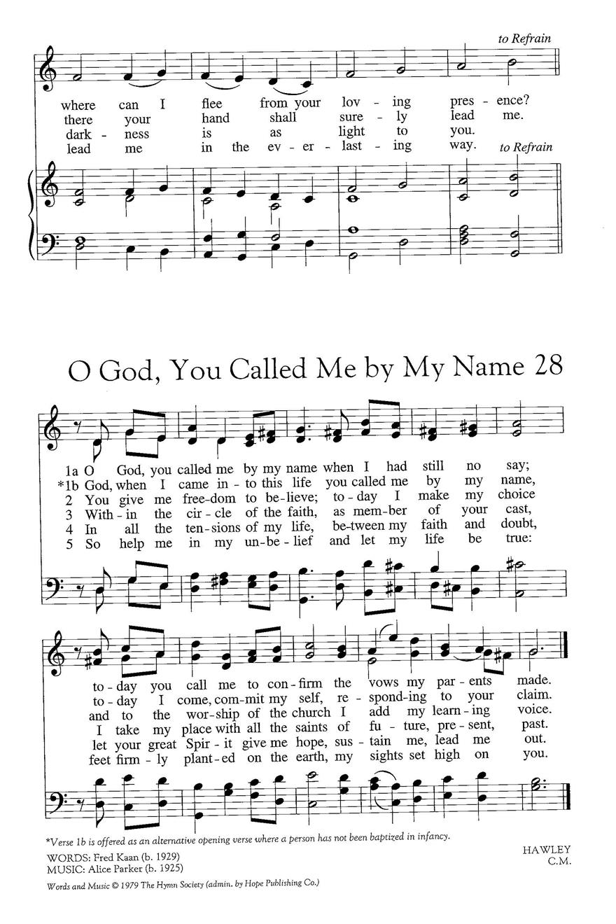 O God You Called Me by My Name (God When I Came into This Life) Cover Image